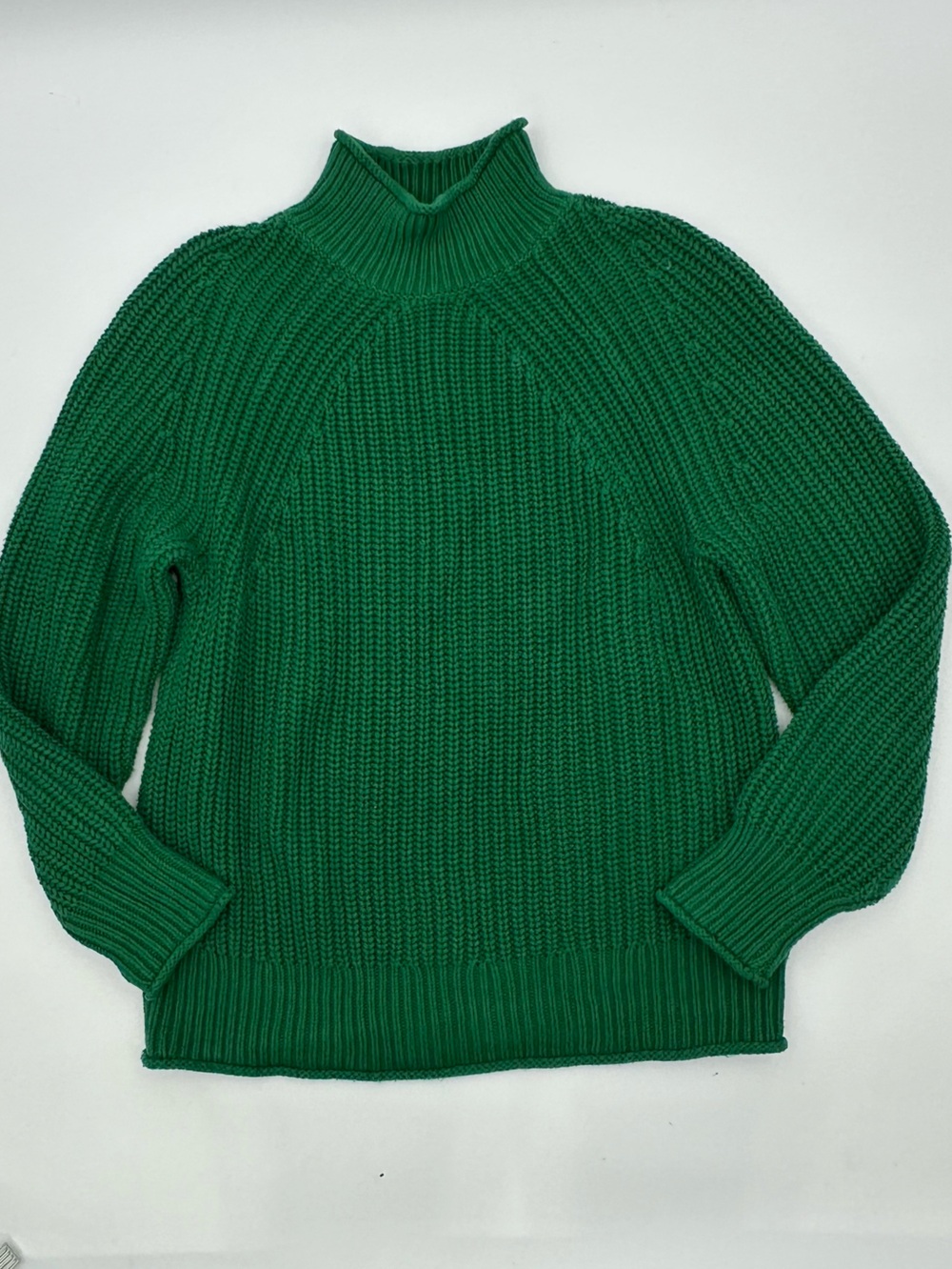 J.Crew Kelly Green Roll Neck Knit Sweater size S